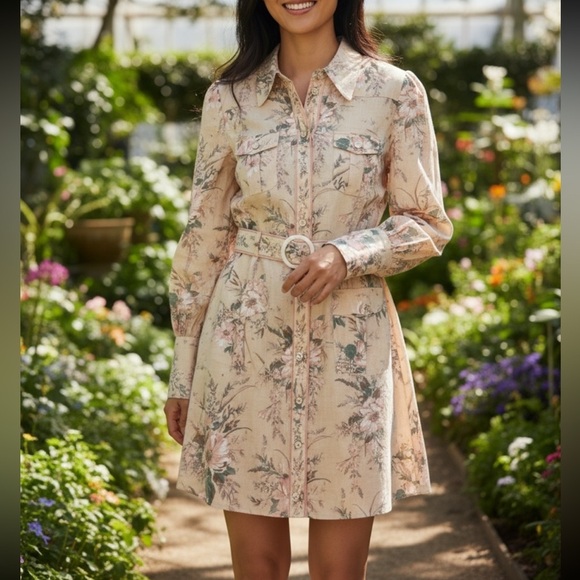 Zimmermann Moonshine Linen Shirtdress - Picture 2 of 8